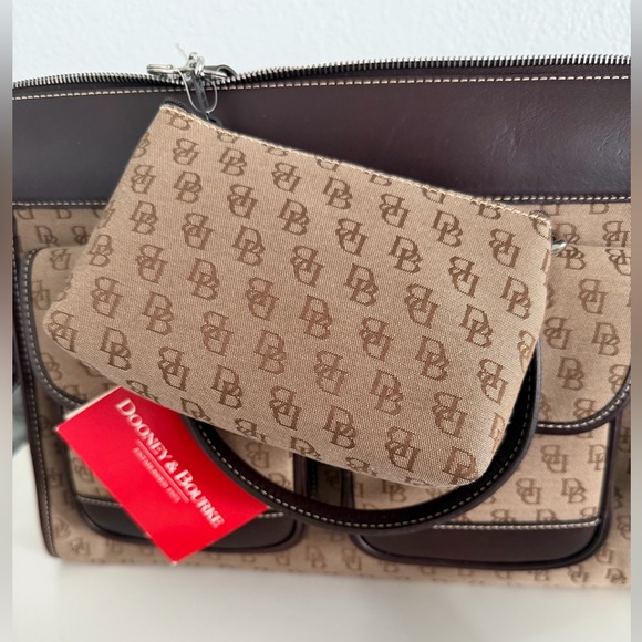 Dooney & Bourke Brown and Tan Tote Bag - Picture 4 of 10